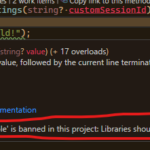 Ban use of System.Console from .NET libraries